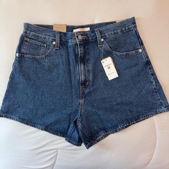 Levi's Mom Shorts Size 32 High rise NWT - Picture 4 of 10